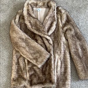 Faux fur coat